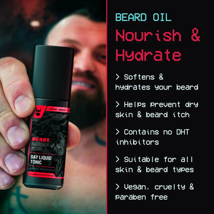Night Liquid Beard Oil - Beast, image 2. The Beard Struggle