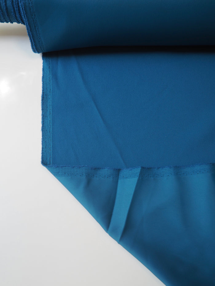 Ocean Viscose/Acetate Crepe-Backed Satin