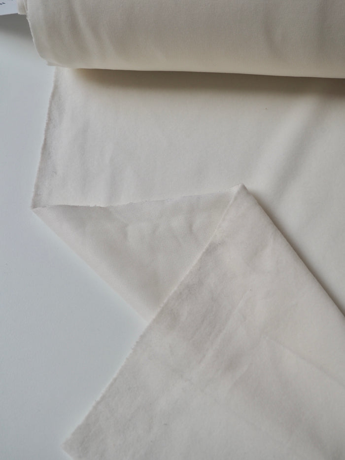 Off-White Fleece-Backed Jersey