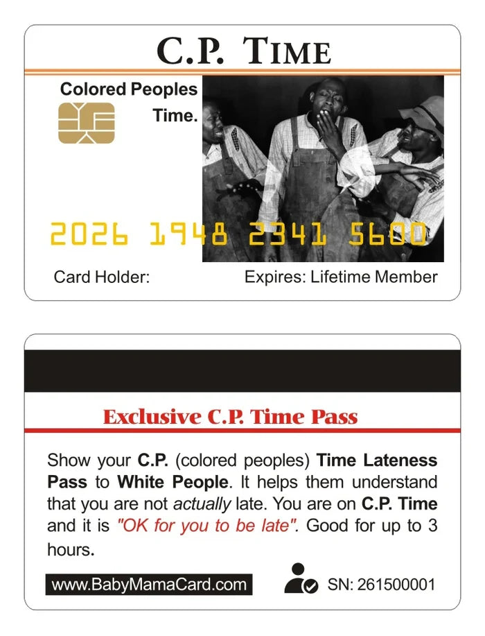Official C.P. Time Card 8 Pack: Free Shipping