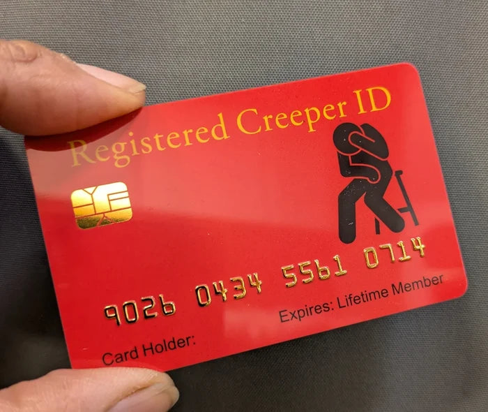 Official Registered Creeper Card: 8 PACK, Free Shipping