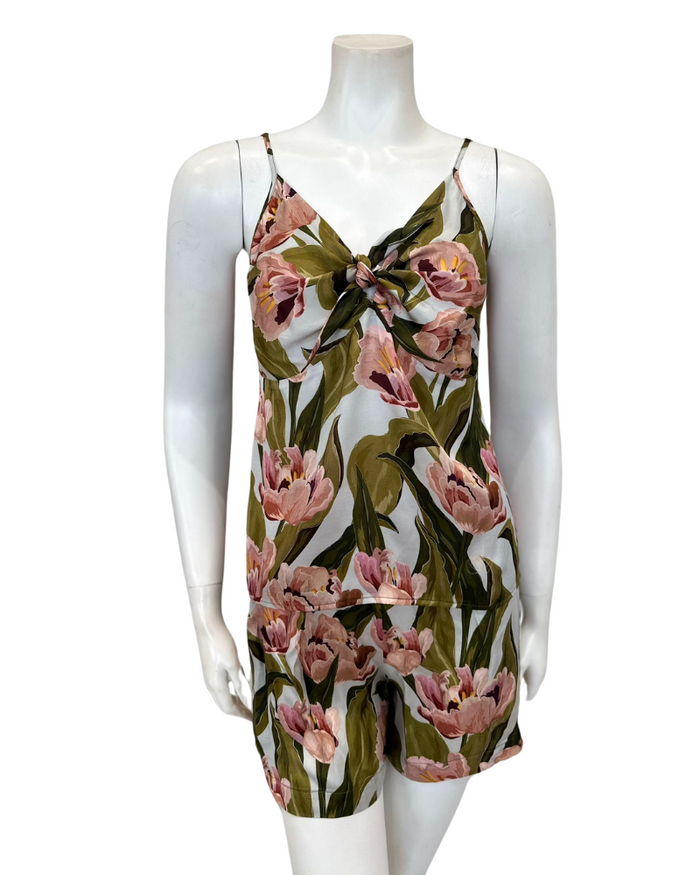 Oh! Zuza 4206 Spring Floral Print Cami &amp; Shorts Set myselflingerie.com