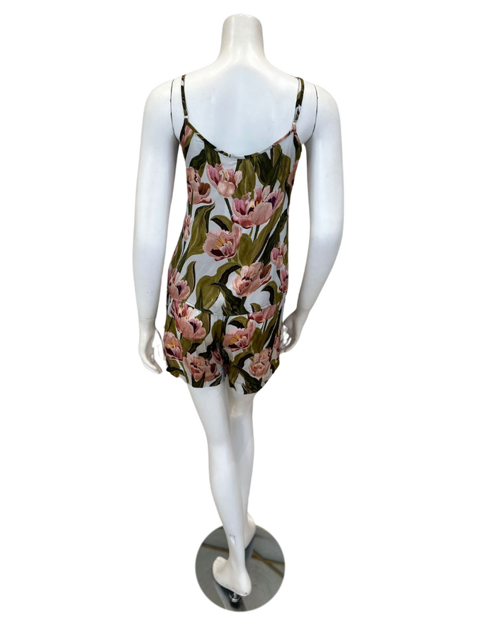 Oh! Zuza 4206 Spring Floral Print Cami &amp; Shorts Set myselflingerie.com