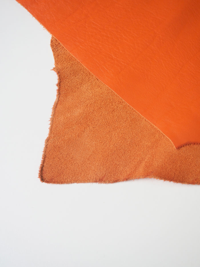 Orange Smooth Calfskin