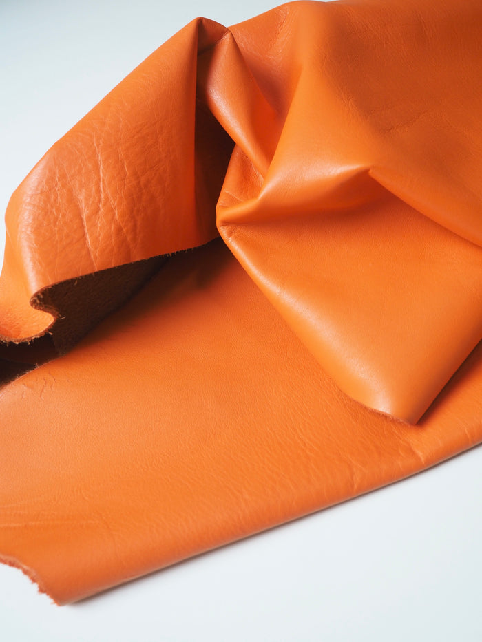 Orange Smooth Calfskin