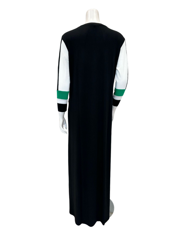 ORD Black Tennis Style Modal Nursing Nightgown Myselflingerie.com