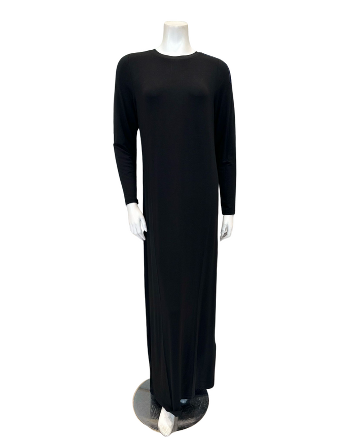 ORD Black with Denim Stripe Pull On Modal Teen Nightgown Myselflingerie.com