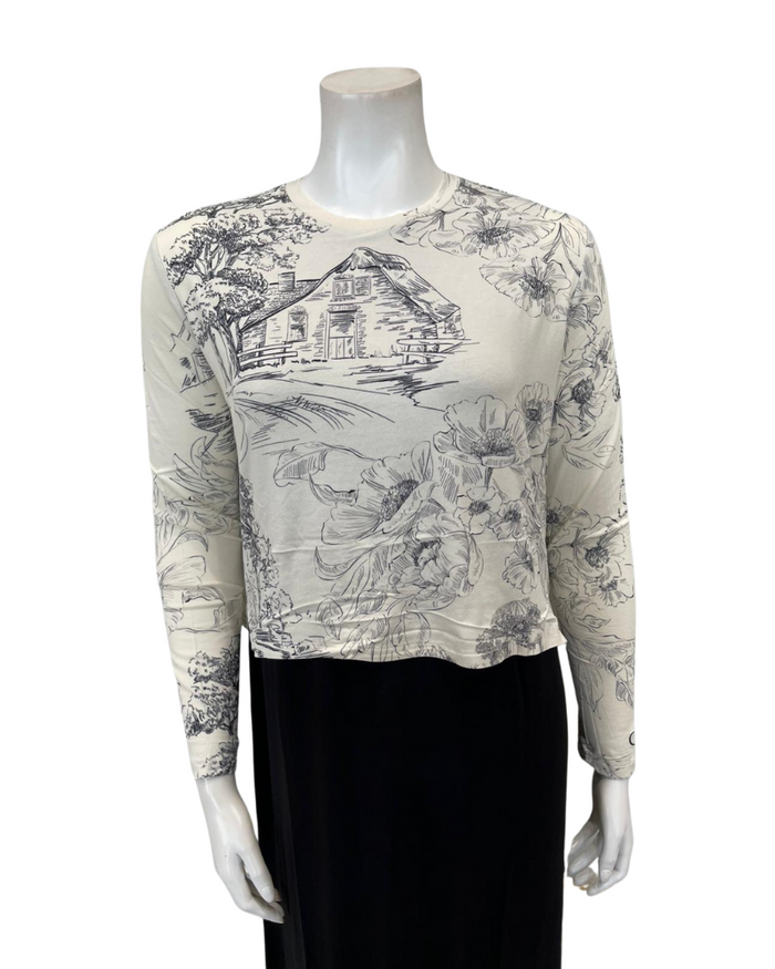 ORD Toile Pattern Modal Nursing Nightgown Myselflingerie.com