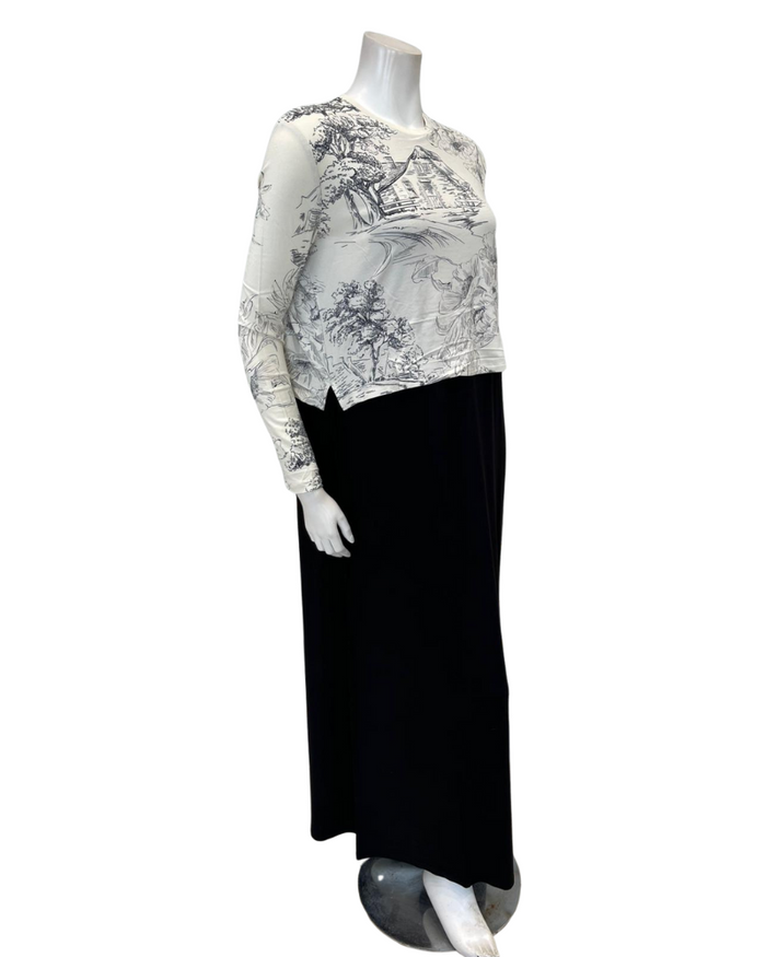 ORD Toile Pattern Modal Nursing Nightgown Myselflingerie.com