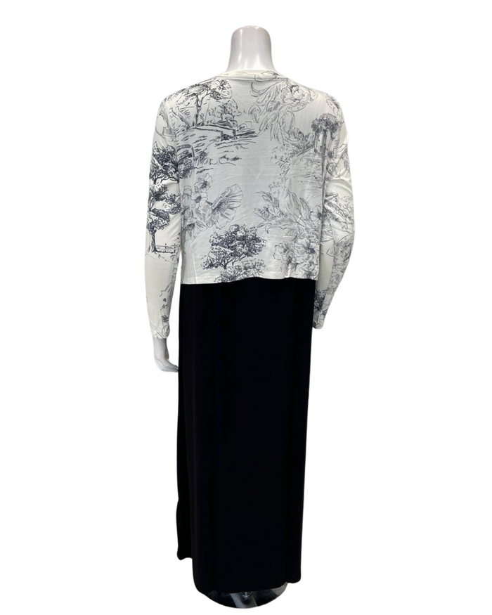 ORD Toile Pattern Modal Nursing Nightgown Myselflingerie.com