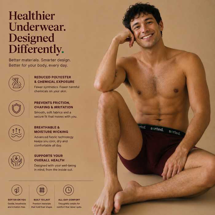 Organic Cotton Boxer Briefs - Huckleberry