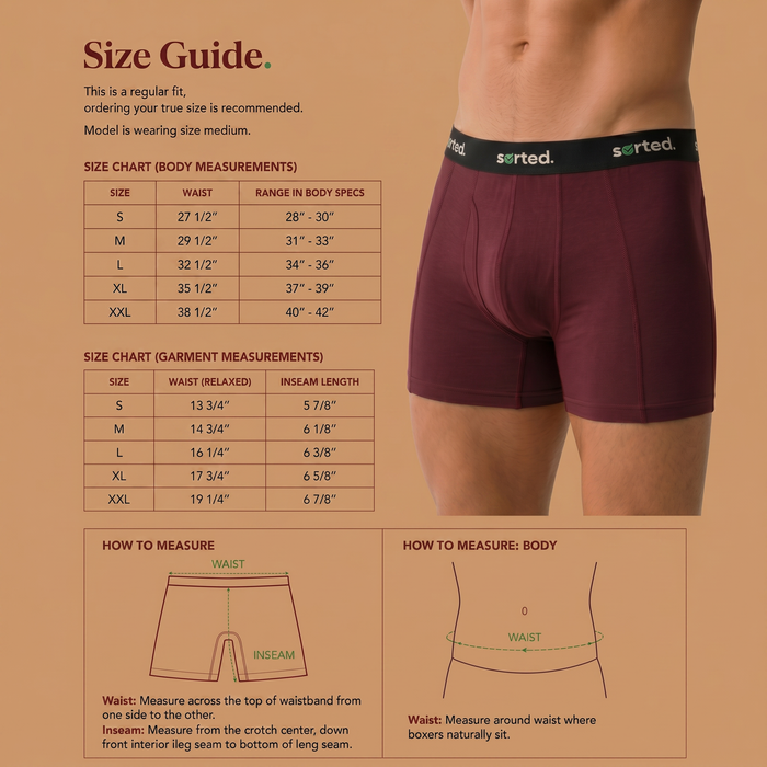 Organic Cotton Boxer Briefs - Huckleberry