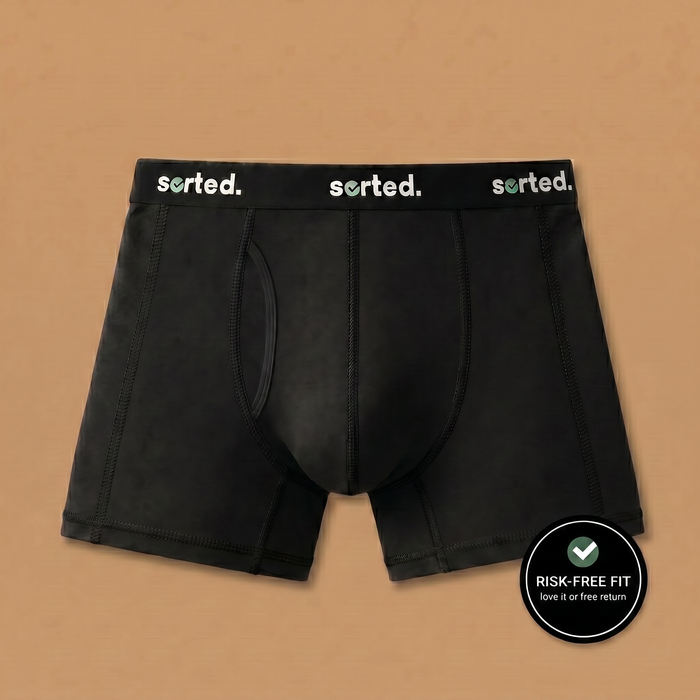 Organic Cotton Boxer Briefs - Jet Black