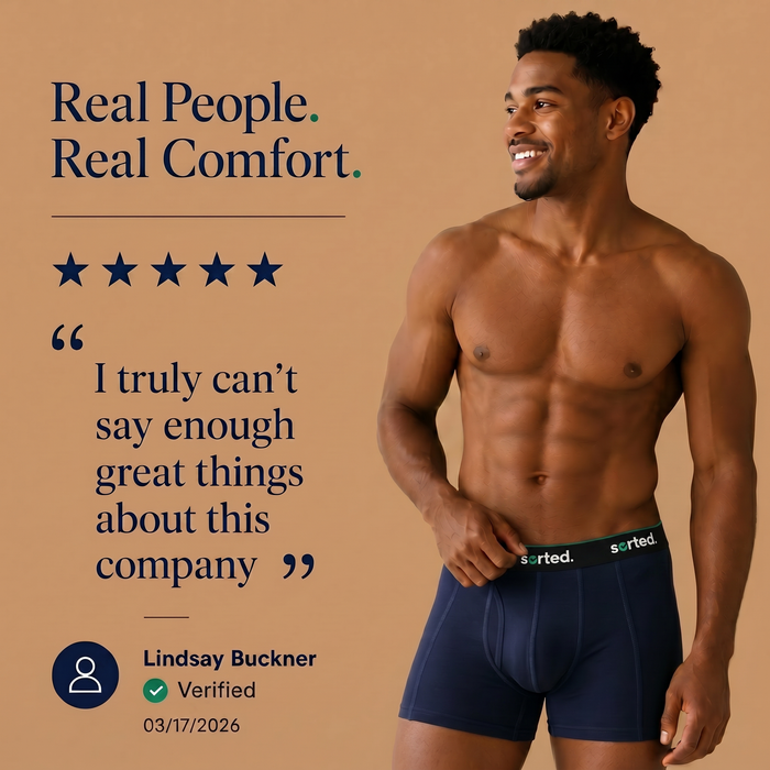 Organic Cotton Boxer Briefs - Navy Blazer