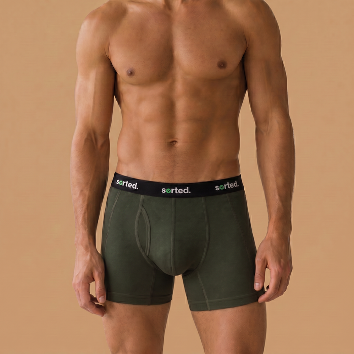 Organic Cotton Boxer Briefs - Sycamore