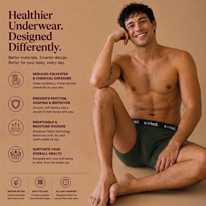 Organic Cotton Boxer Briefs - Sycamore