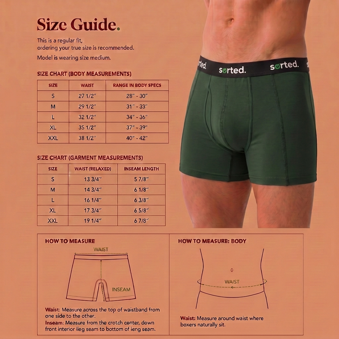 Organic Cotton Boxer Briefs - Sycamore