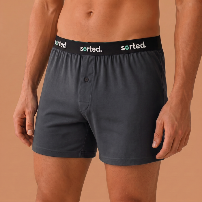 Organic Cotton Boxers - Obsidian