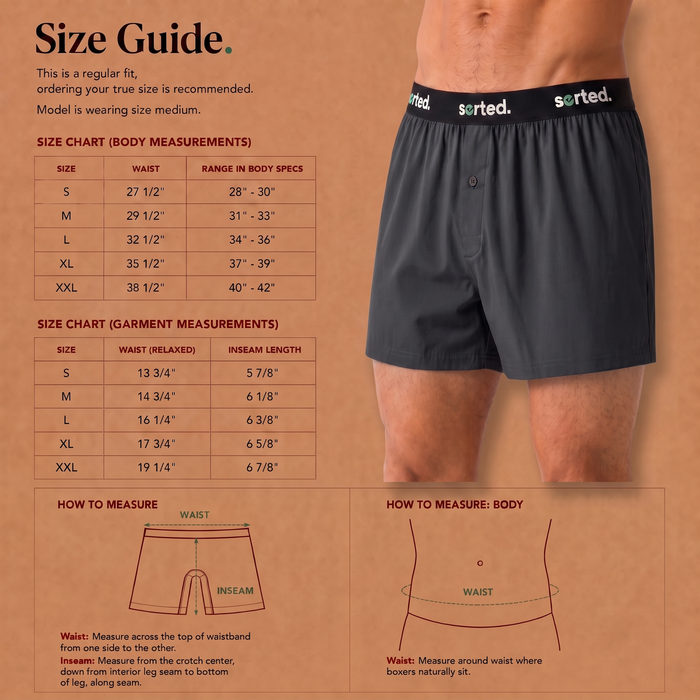 Organic Cotton Boxers - Obsidian