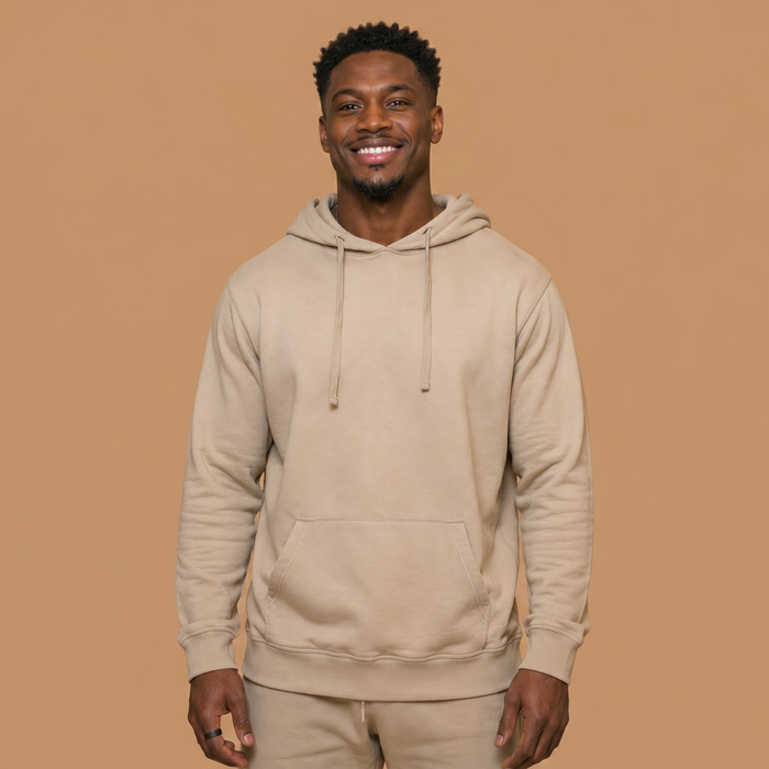 Organic Cotton Midweight Hoodie - Plaza Taupe