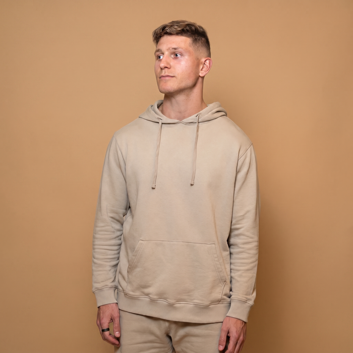 Organic Cotton Midweight Hoodie - Plaza Taupe
