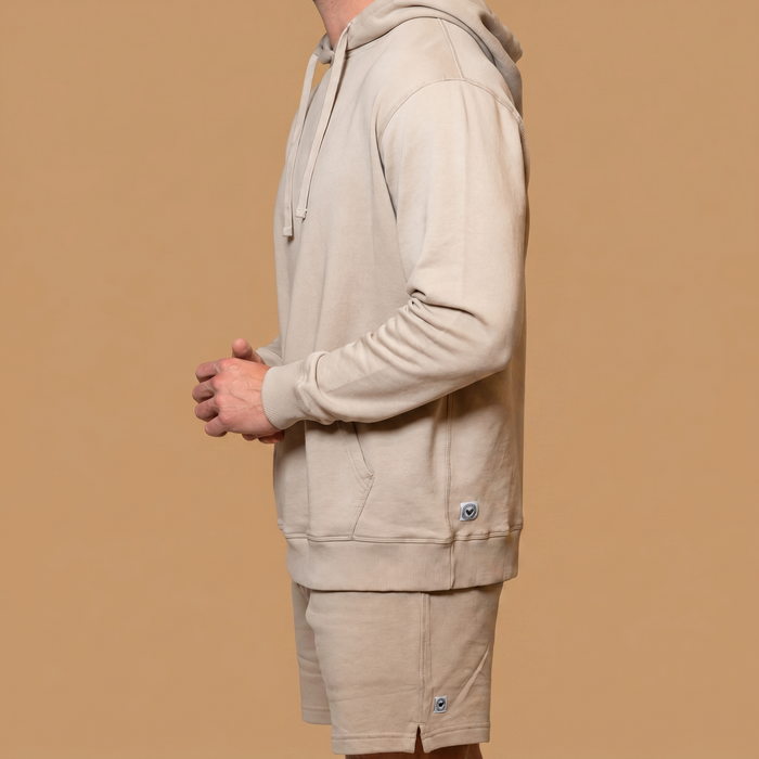 Organic Cotton Midweight Hoodie - Plaza Taupe
