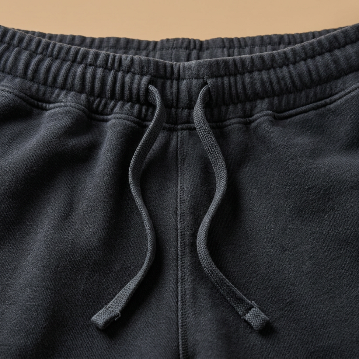 Organic Cotton Signature Shorts - Jet Black