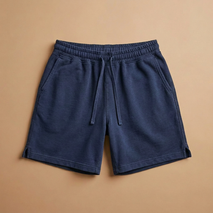 Organic Cotton Signature Shorts - Navy Blazer