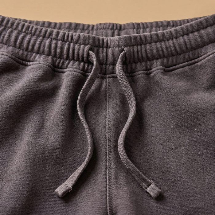 Organic Cotton Signature Shorts - Obsidian