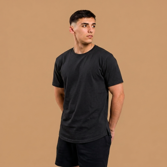 Organic Cotton Signature T-Shirt - Jet Black