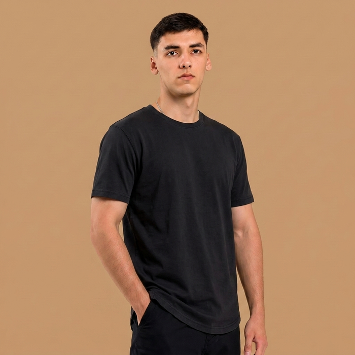 Organic Cotton Signature T-Shirt - Jet Black