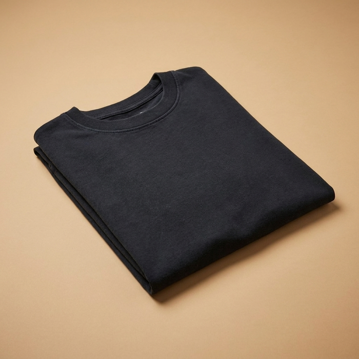 Organic Cotton Signature T-Shirt - Jet Black