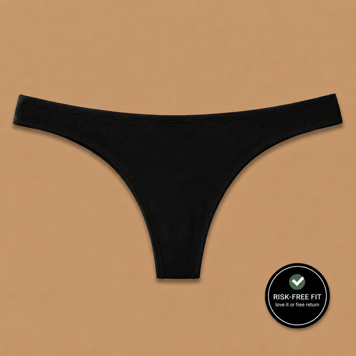 Organic Cotton Thong - Barely Pink