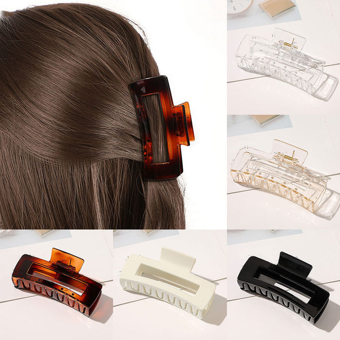 Oversized Acrylic Claw Assorted Shaped Hair Clips
