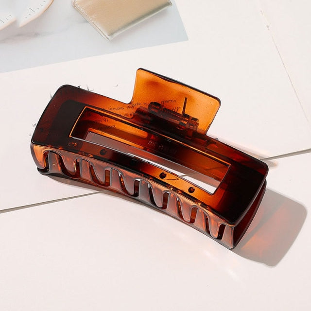 Oversized Acrylic Claw Assorted Shaped Hair Clips