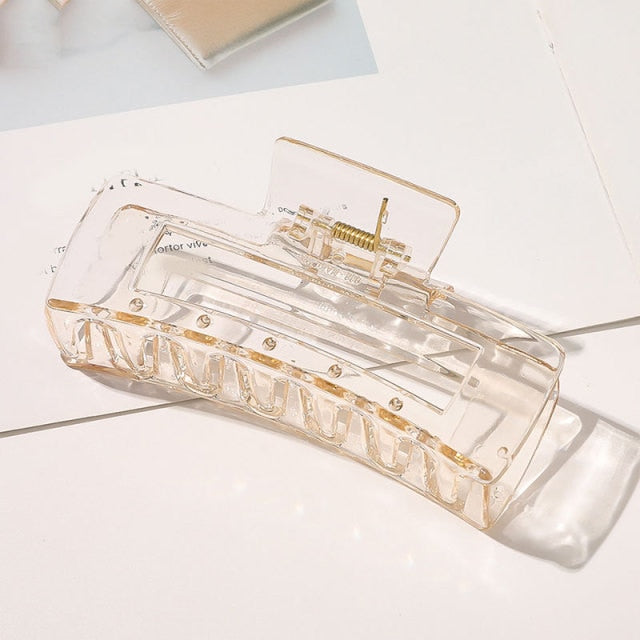 Oversized Acrylic Claw Assorted Shaped Hair Clips