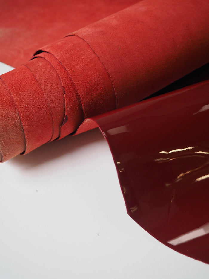 Oxblood Patent Calfskin