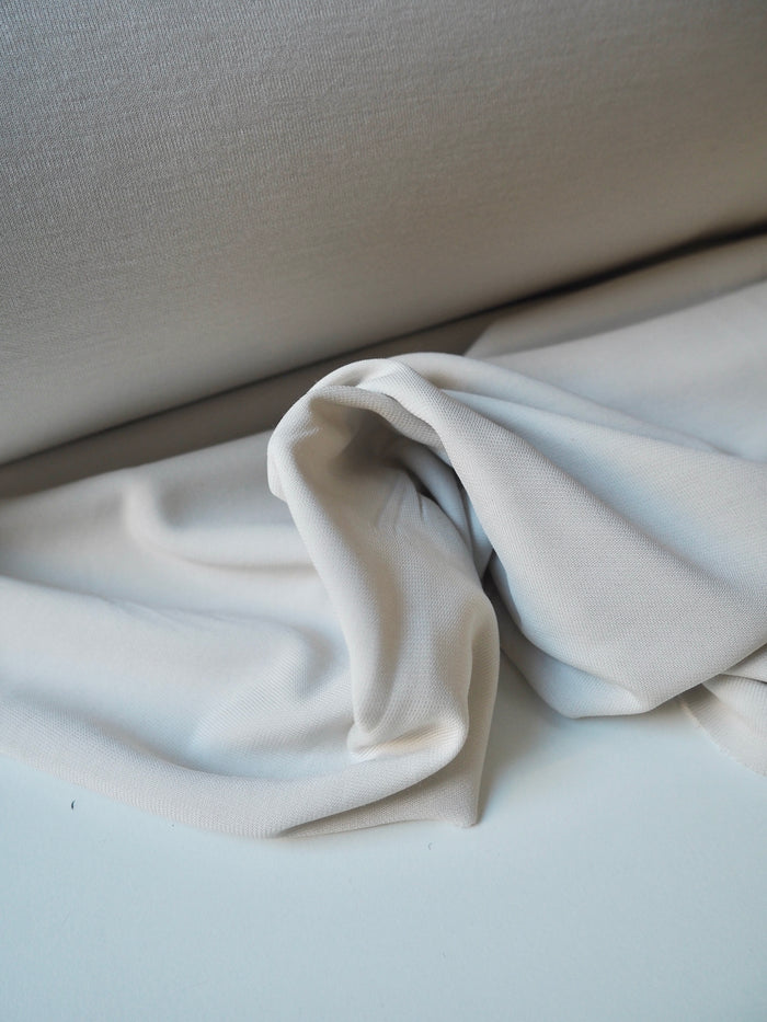 Oyster Nylon/Viscose Double Jersey