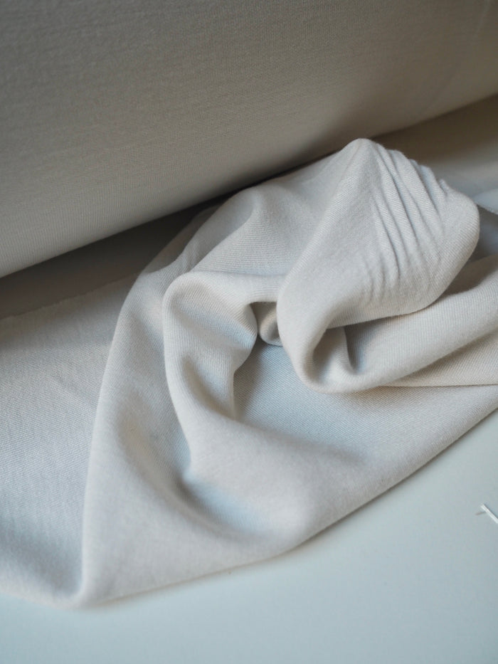 Oyster Nylon/Viscose Double Jersey