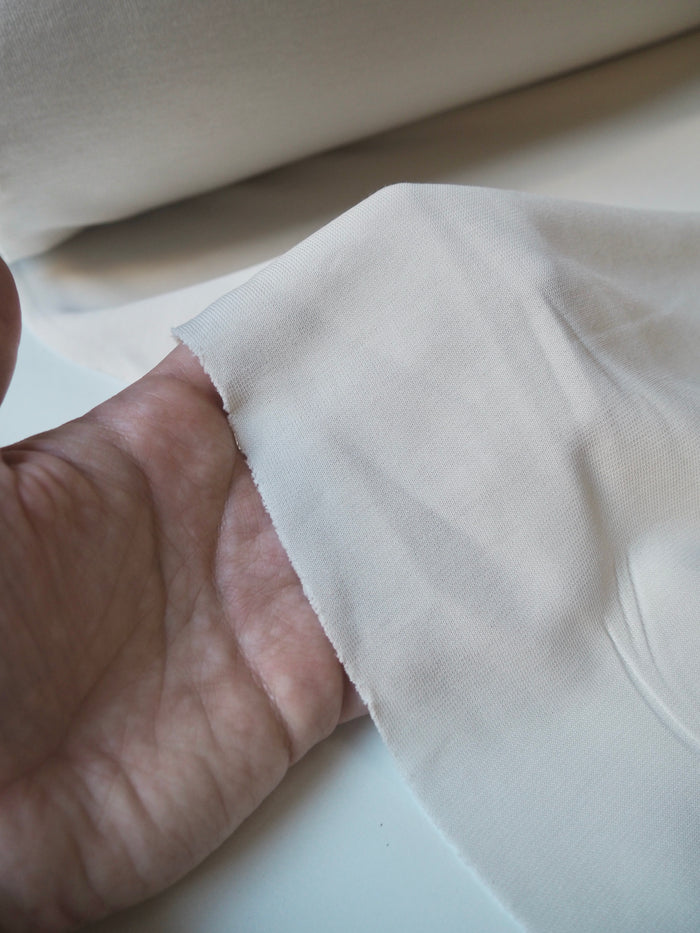 Oyster Nylon/Viscose Double Jersey