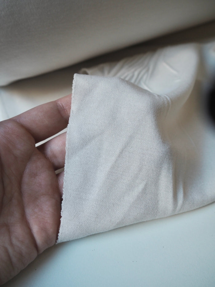 Oyster Nylon/Viscose Double Jersey