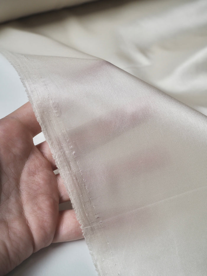 Oyster Stretch Acetate Satin Twill Lining