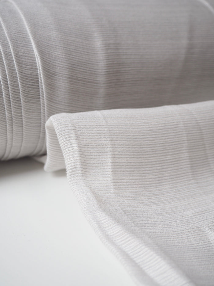 Oyster Striped Extra-Wide Furnishing Voile
