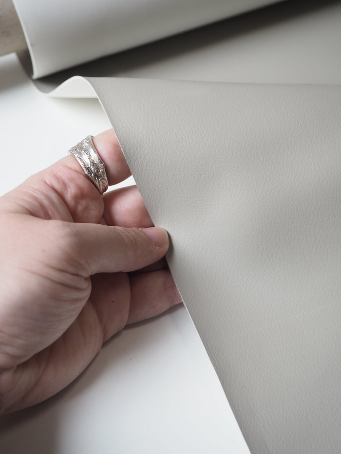 Pale Grey Pleather