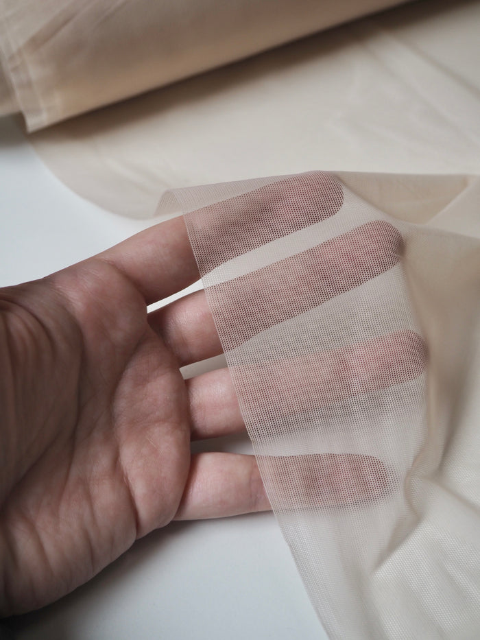 Pale Sand Light Stretch Mesh