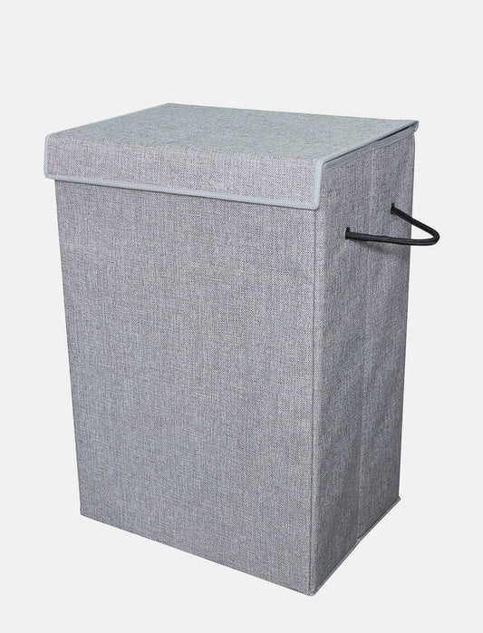 Panier de linge rectangulaire en tissu