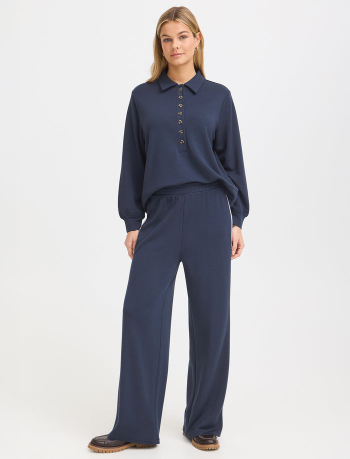 Pantalon à bandes contrastantes pour femme