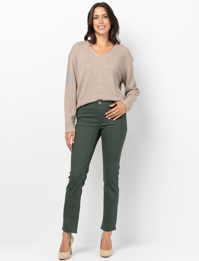 Pantalon à jambe droite uni