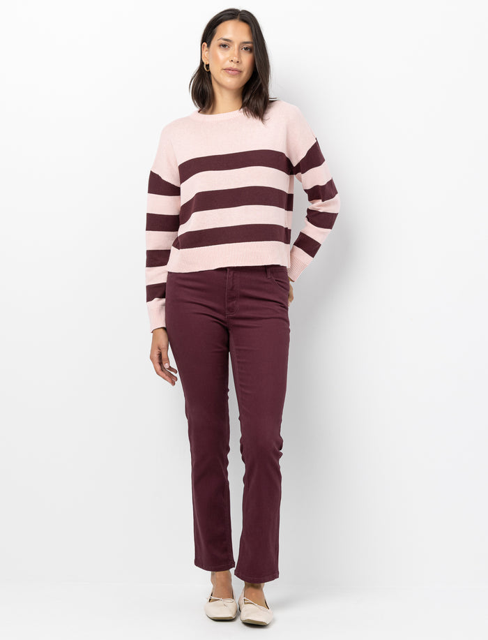 Pantalon à jambe droite uni