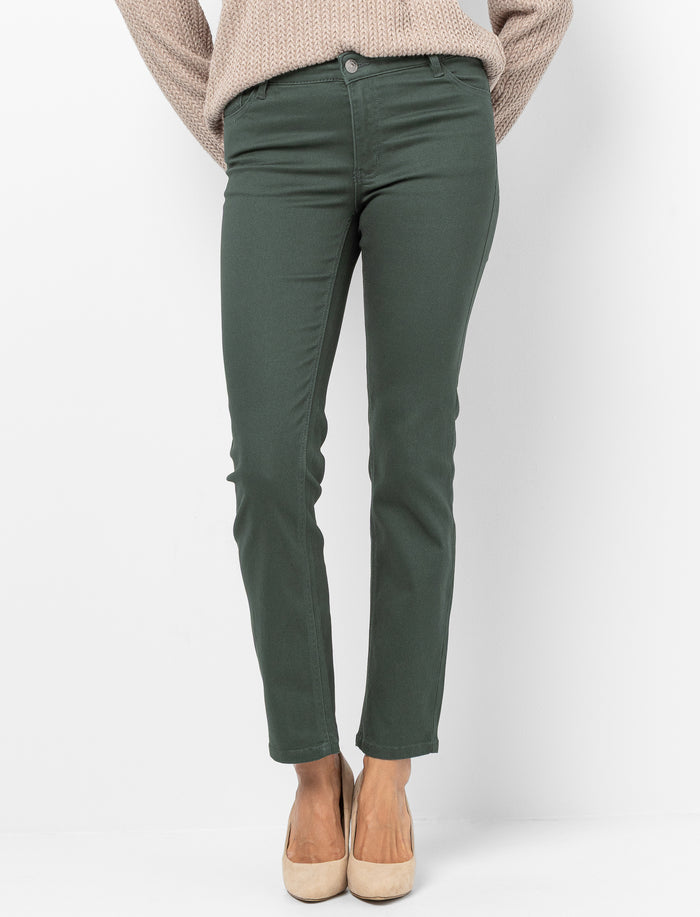 Pantalon à jambe droite uni